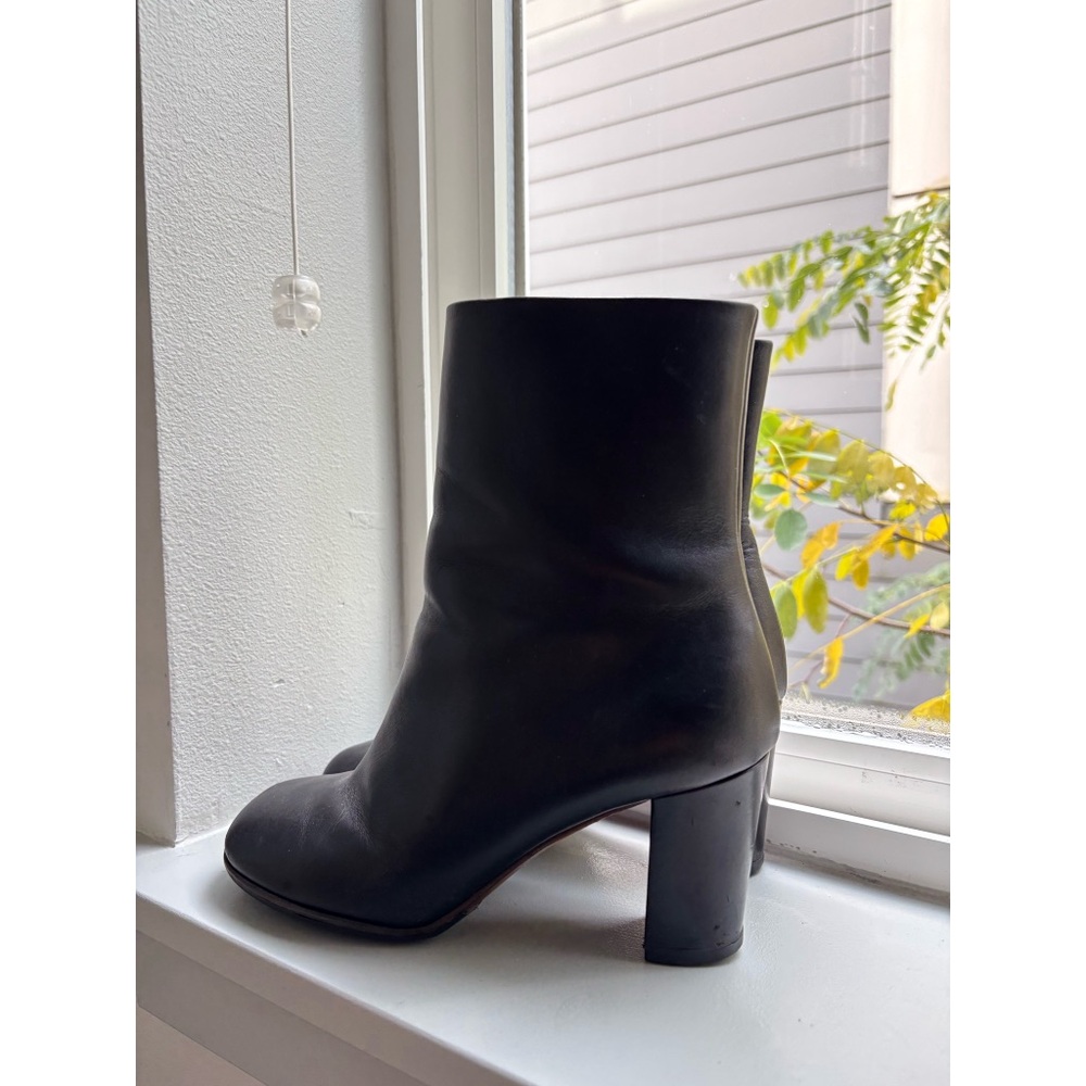 Celine Sleek Black Heeled Boots